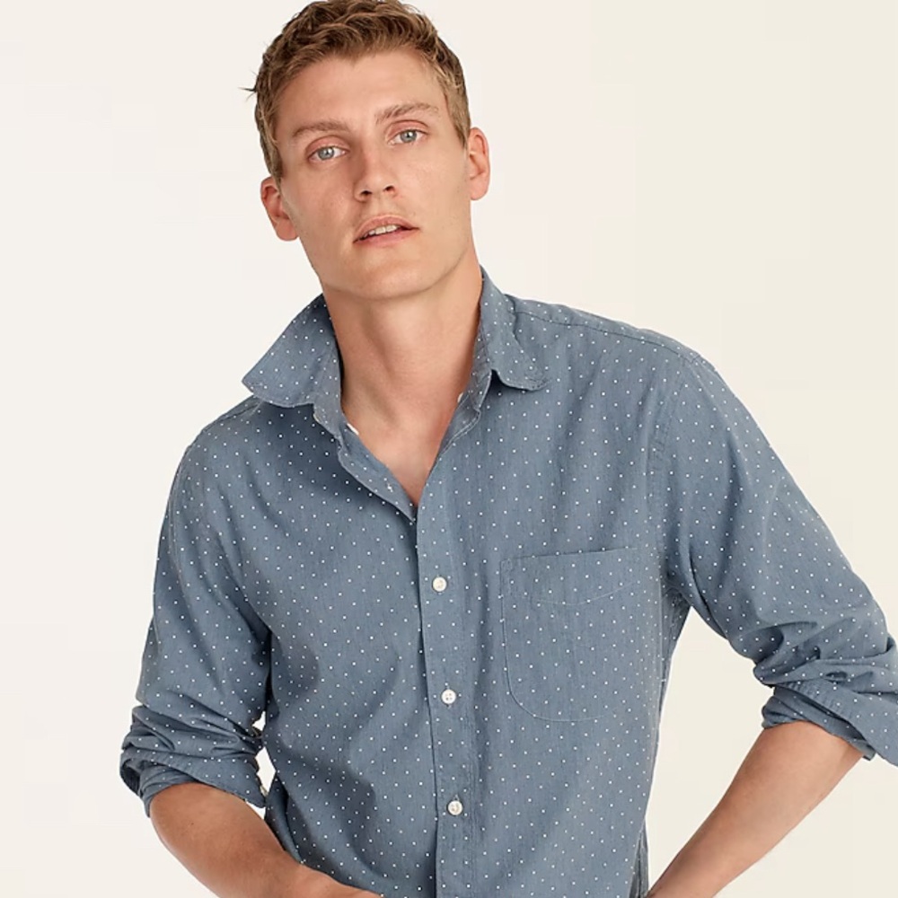 Men’s J Crew Slim Fit long sleeve casual button down